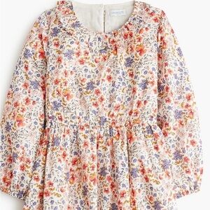 J. Crew Crewcuts Floral Ruffleneck Dress